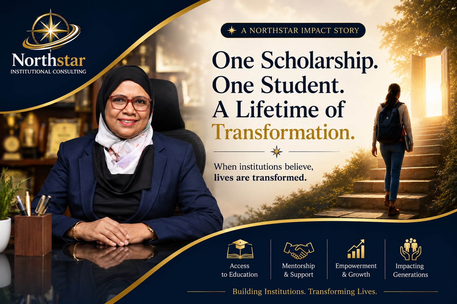 One Scholarship. One Student. A Lifetime of Transformation.